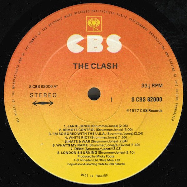 USED: The Clash - The Clash (LP, Album, RP) - Used - Used