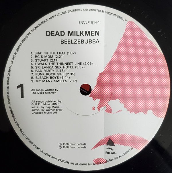 USED: The Dead Milkmen - Beelzebubba (LP, Album) - Used - Used