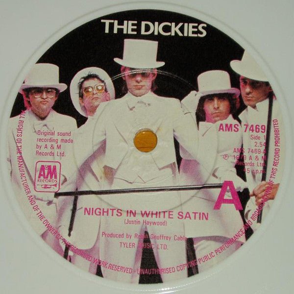 USED: The Dickies - Nights In White Satin (7", Single, M/Print, Whi) - Used - Used