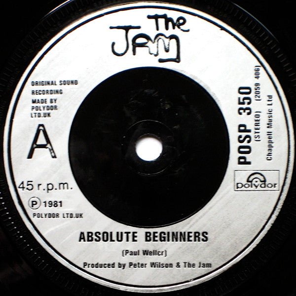 USED: The Jam - Absolute Beginners (7", Single) - Used - Used