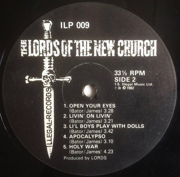 USED: The Lords Of The New Church* - The Lords Of The New Church (LP, Album) - Illegal Records (2)