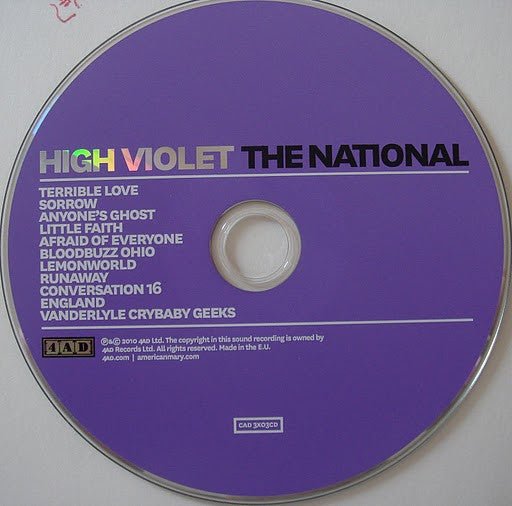 USED: The National - High Violet (CD, Album) - Used - Used