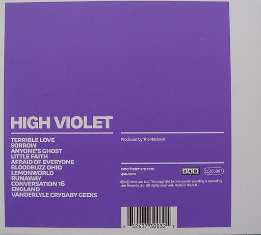 USED: The National - High Violet (CD, Album) - Used - Used