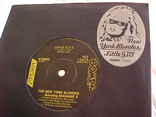 USED: The New York Blondes* . . . Featuring Madame X / Rodney And The Brunettes - Little G.T.O (7", Single) - Used - Used