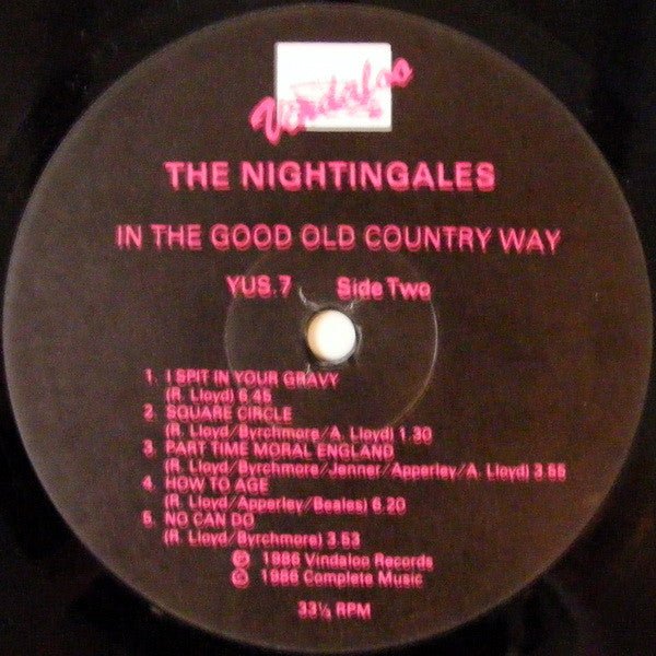 USED: The Nightingales - In The Good Old Country Way (LP, Album) - Used - Used