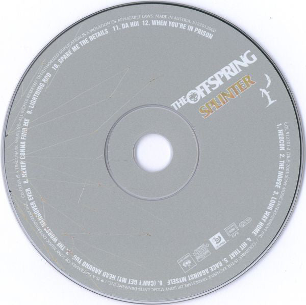USED: The Offspring - Splinter (CD, Album, Enh) - Used - Used