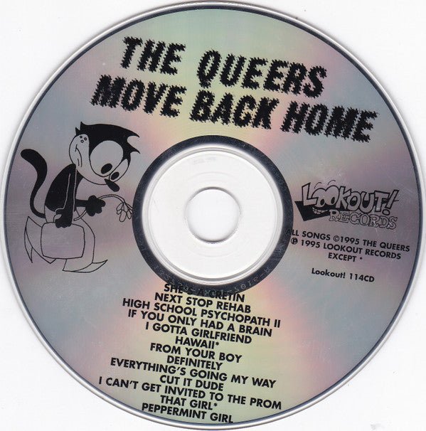 USED: The Queers - Move Back Home (CD, Album) - Used - Used