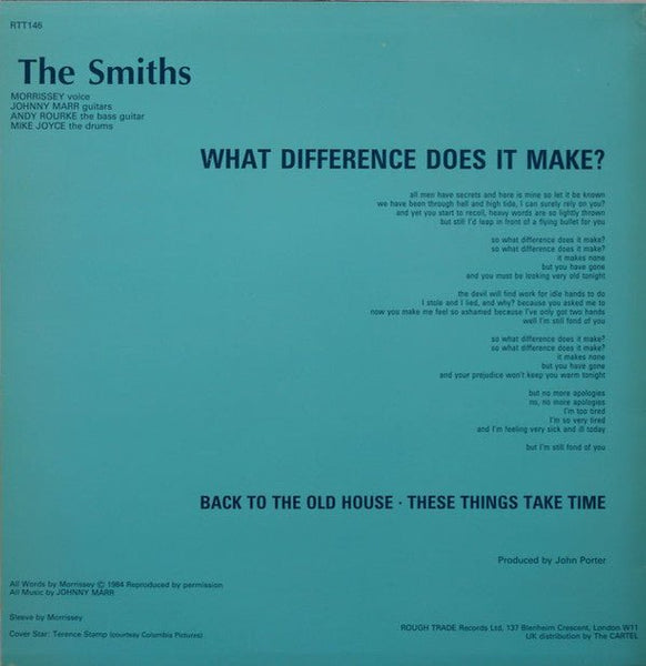 USED: The Smiths - What Difference Does It Make? (12", Single, 1st) - Used - Used