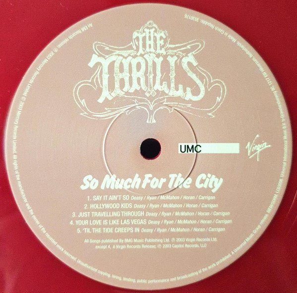 USED: The Thrills - So Much For The City (LP, Album, Ltd, RE, Red) - Used - Used