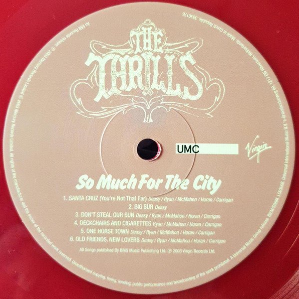 USED: The Thrills - So Much For The City (LP, Album, Ltd, RE, Red) - Used - Used