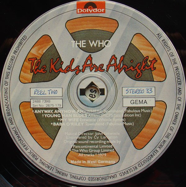 USED: The Who - The Kids Are Alright (2xLP, Album) - Used - Used