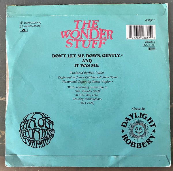 USED: The Wonder Stuff - Don't Let Me Down, Gently (7", Single, Sil) - Used - Used