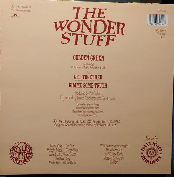 USED: The Wonder Stuff - Golden Green / Get Together (12", Single) - Used - Used