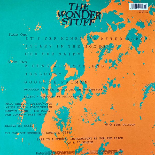 USED: The Wonder Stuff - It's Yer Money I'm After Baby (12", EP) - Used - Used