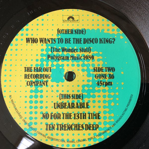 USED: The Wonder Stuff - Who Wants To Be The Disco King? (12") - Used - Used