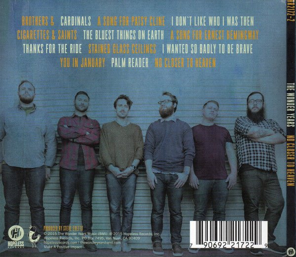 USED: The Wonder Years - No Closer To Heaven (CD, Album, Dig) - Used - Used
