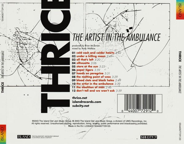 USED: Thrice - The Artist In The Ambulance (CD, Album) - Used - Used