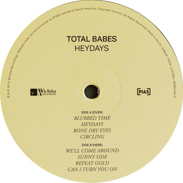 USED: Total Babes - Heydays (LP, Album) - Used - Used