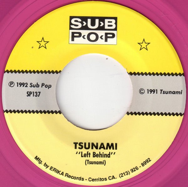 USED: Tsunami (6) / Velocity Girl - Left Behind / Warm/Crawl (7", Single, Ltd, Pin) - Used - Used