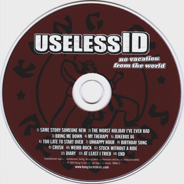 USED: Useless ID - No Vacation From The World (CD, Album, Enh) - Used - Used