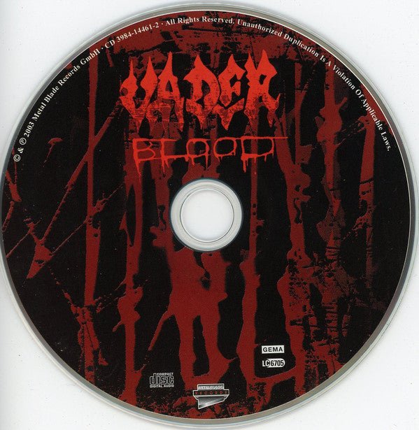 USED: Vader - Blood (CD, MiniAlbum, Enh) - Used - Used