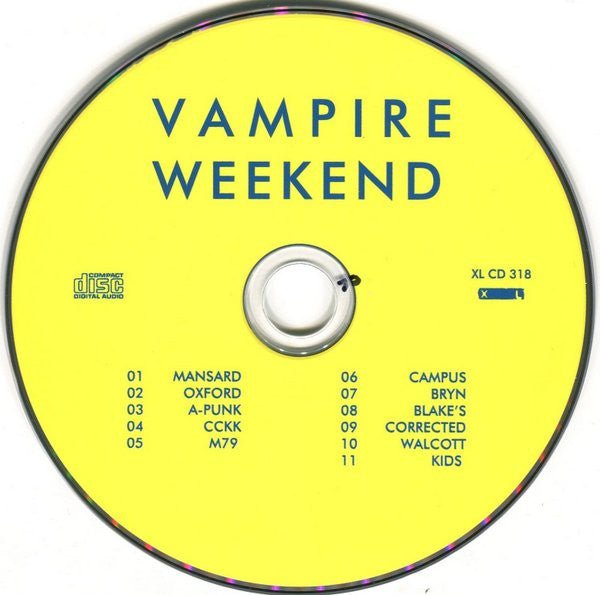 USED: Vampire Weekend - Vampire Weekend (CD, Album, RE, RP, Sli) - Used - Used