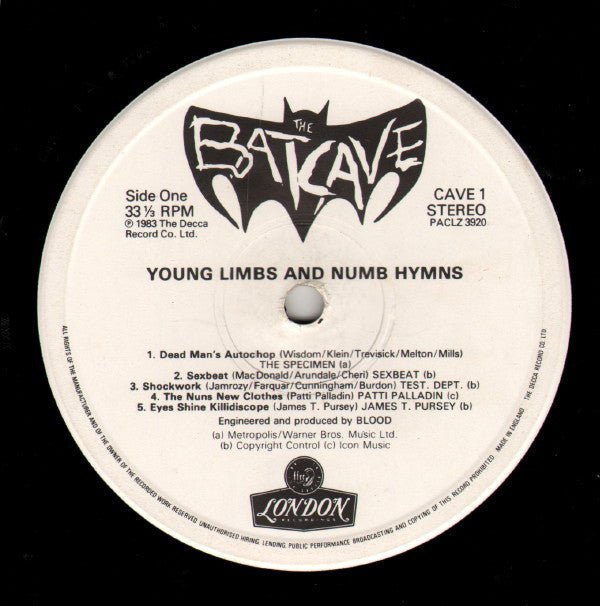 USED: Various - Batcave: Young Limbs And Numb Hymns (LP, Comp) - Used - Used