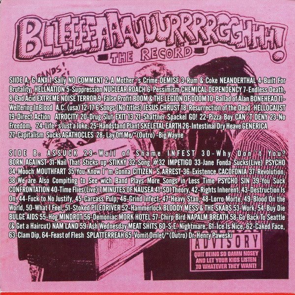 USED: Various - Bllleeeeaaauuurrrrgghhh! - The CD (CD, Comp, RP, Unofficial) - Used - Used