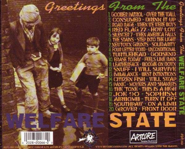 UK MELODIC PUNK：GREETINGS FROM THE WELFARE STATE(LEATHERFACE,SOUTHPAW,SNUFF,GOOBER PATROL,CONSUMED,RED FLAG 77,PANIC,THE 'TONE)