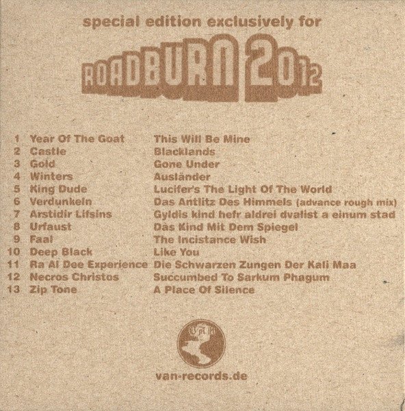 USED: Various - Roadburn 2012 (CD, Ltd, Smplr) - Used - Used