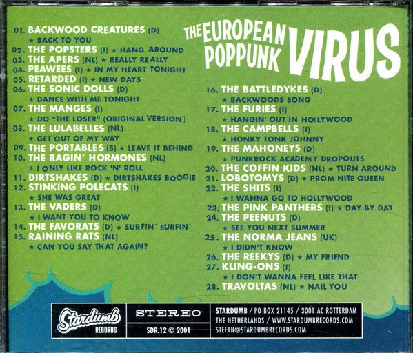 USED: Various - The European Poppunk Virus (CD, Comp) - Used - Used