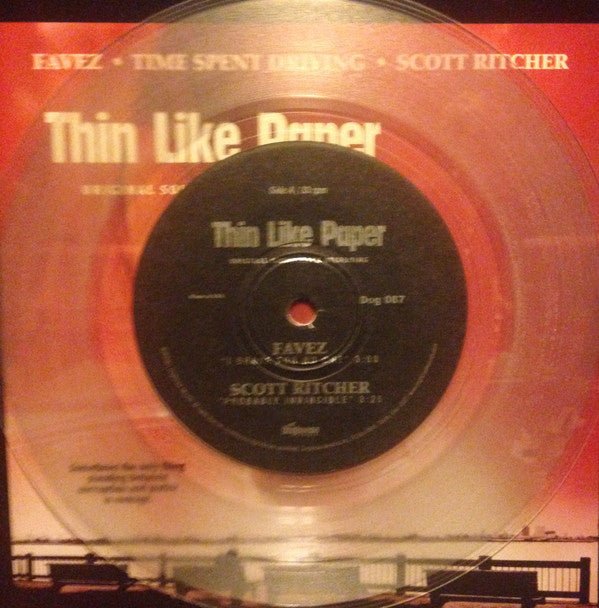 USED: Various - Thin Like Paper (Original Soundtrack Recording) (7", Cle) - Doghouse Records (2)
