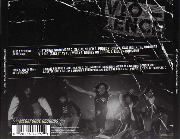 USED: Vio-Lence - Eternal Nightmare (2xCD, Album, RE, RM) - Used - Used