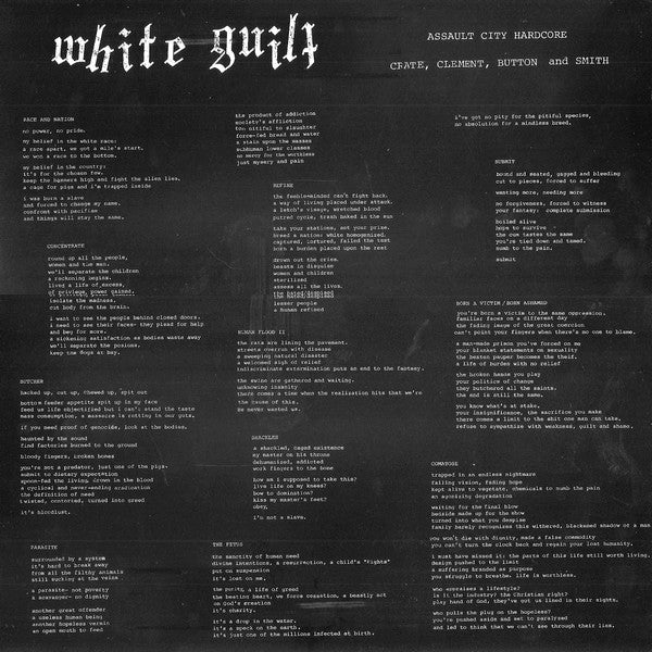 USED: White Guilt - White Guilt (12", Album) - Used - Used