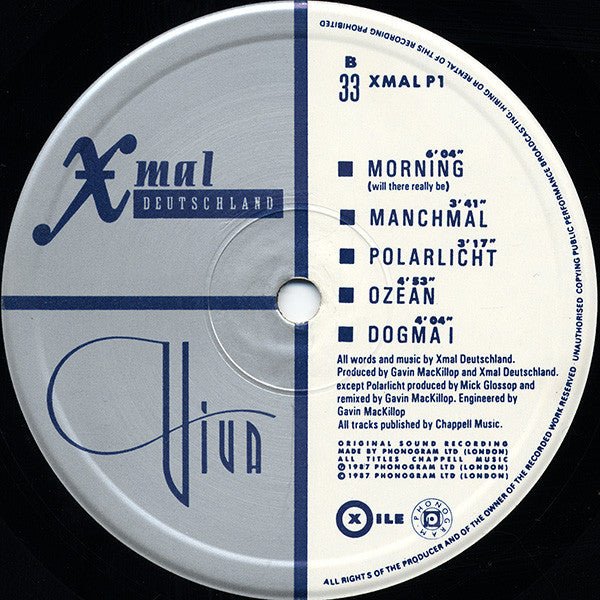 USED: Xmal Deutschland* - Viva (LP, Album) - Used - Used