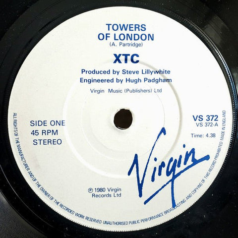 USED: XTC - Towers Of London (7", Single, Sol) - Used - Used