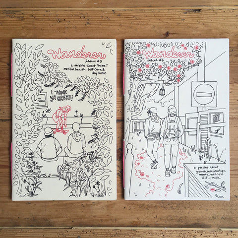 Wanderer, Issues #5 & #6: A Perzine About Home, Mental Health, Self Care & DIY Music - Zine - Antiquated Future