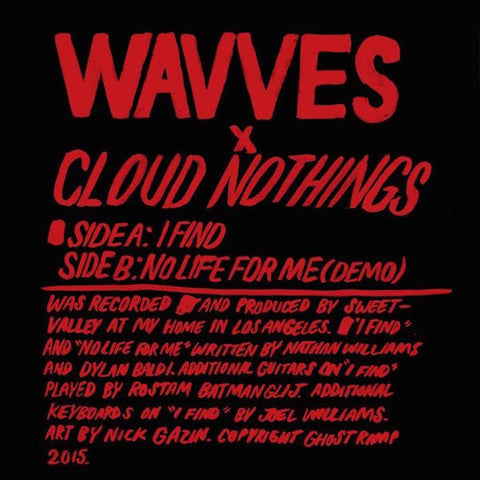 Wavves / Cloud Nothings - Split 7" - Vinyl - Ghost Ramp