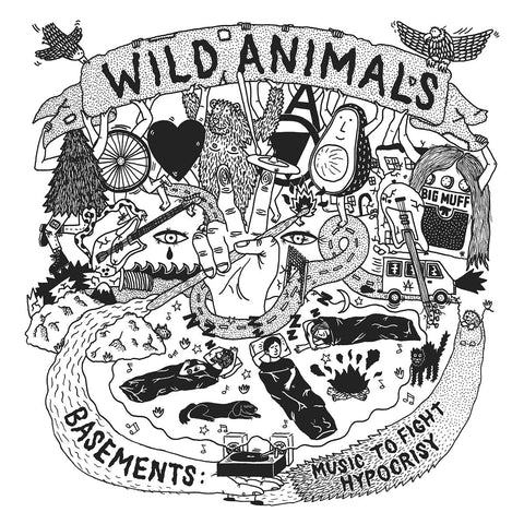 Wild Animals - Basements: Music to Fight Hypocrisy LP - Vinyl - Inhumano