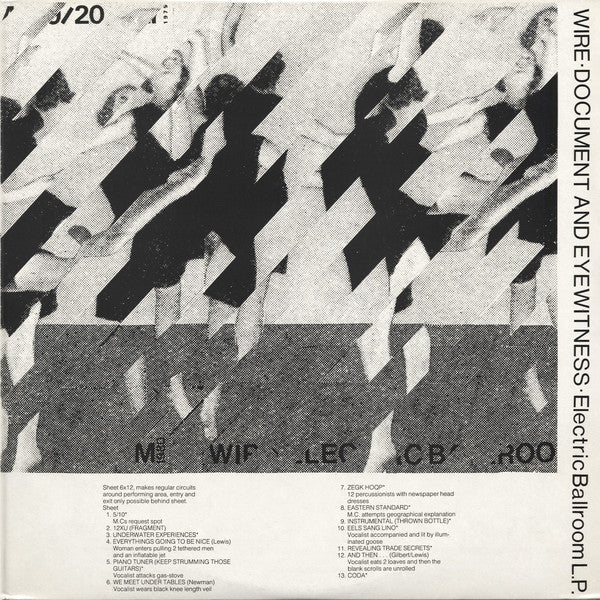 Wire ‎-Document And Eyewitness 2xLP - Vinyl - Pink Flag